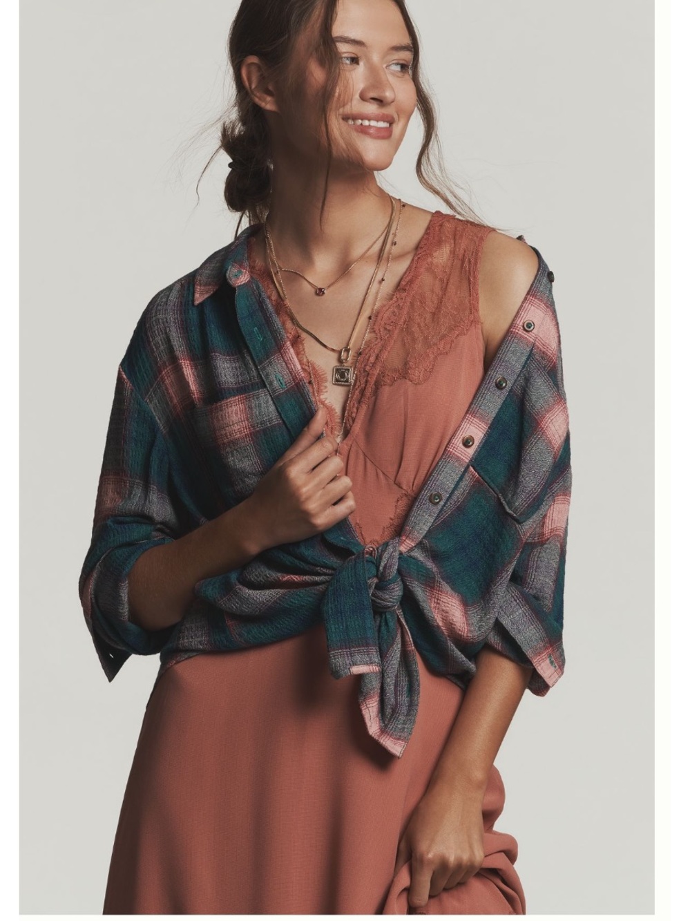 The Hadley Relaxed Plaid Buttondown Shirt by Pilcro